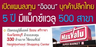 เปิดแผนลงทุน “อิออน” บุกค้าปลีกไทย 5 ปี มีแม็กซ์แวลู 500 สาขา